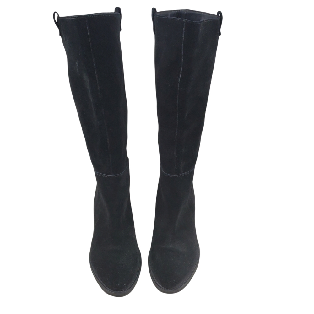 Crown Vintage Suede Knee High Heeled Boots